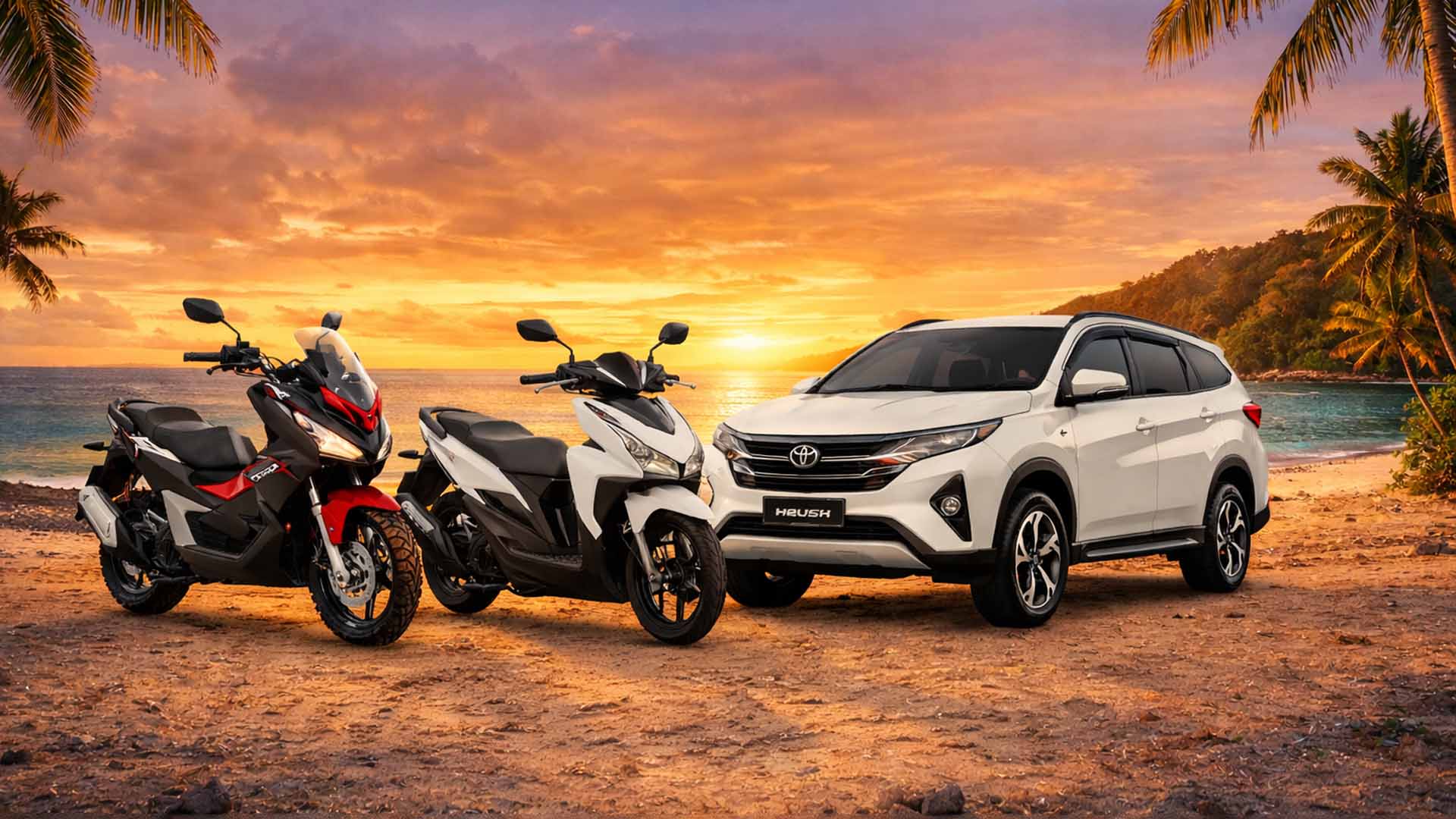Motorbike and car rental in Siquijor Island